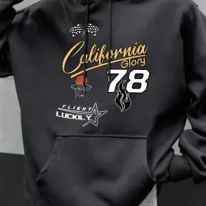 California Glory Basketbol Numarası 78 Baskılı Erkekler Kapüşonlular Polar Kazak Cep Hoody Mo