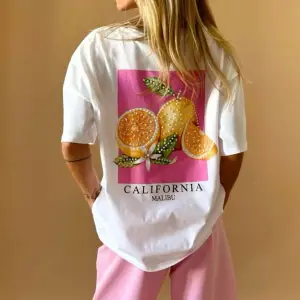californıa malibu özel tasarım Sırt baskılı kadın oversize t-shirt