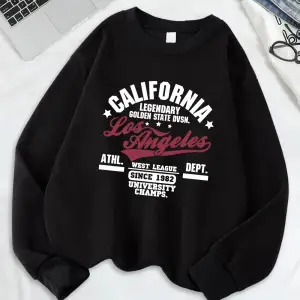 California Oakland Atletik Baskılar Tişörtü Kadın Gevşek Rahat Hoodies Polar Sıcak Bisiklet Y