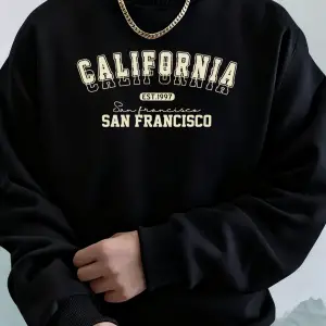 California San Francisco Est 1997 Baskı Sonbahar Koşu Kapüşonlu Üstü Erkek Günlük Basit Tişör