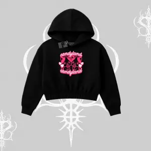 Candyland Yazılı Sevimli Kedi Baskılı Babby Tee Tshirt