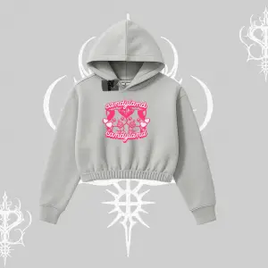 Candyland Yazılı Sevimli Kedi Baskılı Kolsuz Tshirt