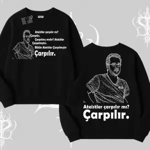 Çarpılır mı? Çarpılmıştır. Biskilet Sweatshirt