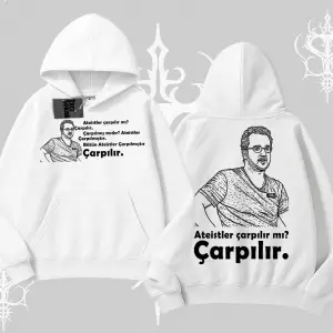 Çarpılır mı? Çarpılmıştır. Kapşonlu Sweatshirt
