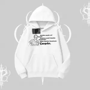 Çarpılır mı? Çarpılmıştır. Kapşonlu Sweatshirt