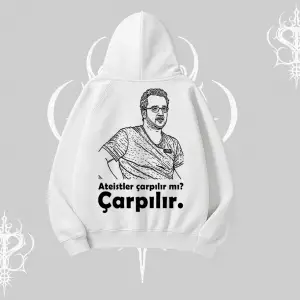 Çarpılır mı? Çarpılmıştır. Kapşonlu Sweatshirt