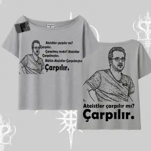 Çarpılır mı? Çarpılmıştır. Kayık Yaka Tshirt