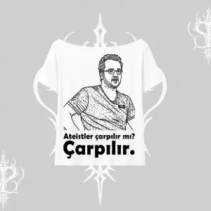 Çarpılır mı? Çarpılmıştır. Kayık Yaka Tshirt