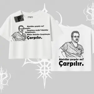 Çarpılır mı? Çarpılmıştır. Oversize Crop Tshirt