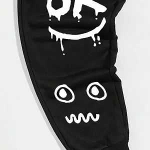 Cartoon & Slogan Graphic Drawstring Waist Eşofman Altı