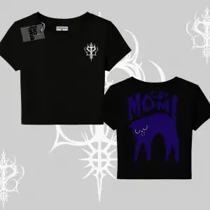 Cat Mom Yazılı Minimal Kedi Arka Baskılı Babby Tee Tshirt