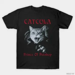 Catcula petshop prensi erkekler kadınlar için tişört % 100% pamuklu tişörtler kısa kollu üstl