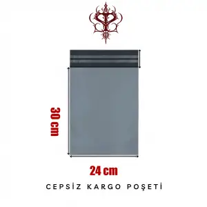 Cepsiz Kargo Poşeti 80 Mikron 24 x 30 Cm + 5 Cm