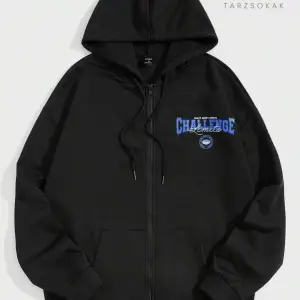 Challange Sweatshirt Fermuarlı Hırka Siyah