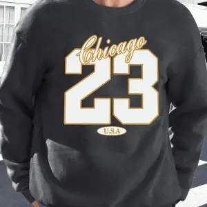 Chicago ABD Numarası 23 Baskılar Erkekler Kazak Yumuşak Polar Kazak O-Boyun Sonbahar Giysiler