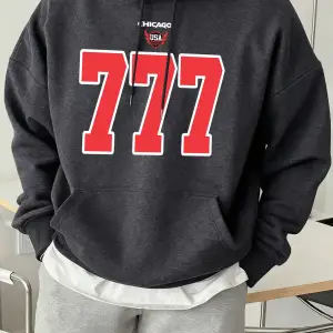 Chicago ABD Numarası 777 Baskılar Erkekler Hoody High Street Casual Tişörtü Gevşek Tüm Maç Sp