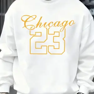 Chicago Number 23 Jersey Prints Sweatshirt Man Fashion Soft Pullovers Autumn Casual Sportswea