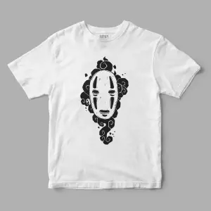 Chihiro Ghost No Face Baskılı Tişört