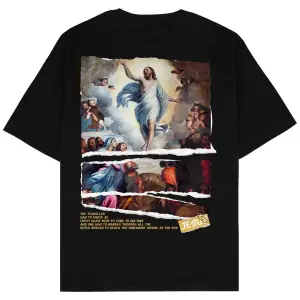 Christ Siyah Oversize Unisex T-shirt