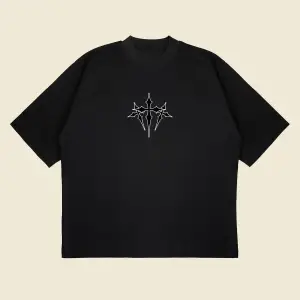 Chrome Hearts X Nocta Baskılı Oversize Unisex Pamuklu Nefes Alan Kalın Kumaşlı