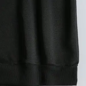 Çiçek Desenli Termal Astarlı Sweat Siyah