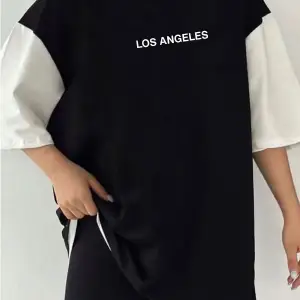 Çift Renk MİNİMAL LOS ANGELS Baskılı Unisex Tshirt