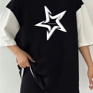 Çift Renk YILDIZ 2 Baskılı Unisex Tshirt