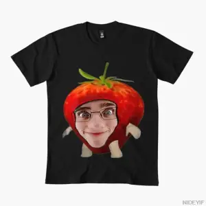 Çilek Meme T-shirt Erkek Kadın %100 Pamuklu Tişörtler Kısa Kollu Üstler 1222-3