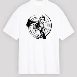 Clint Eastwood Beyaz Unisex Tişört T-Shirt