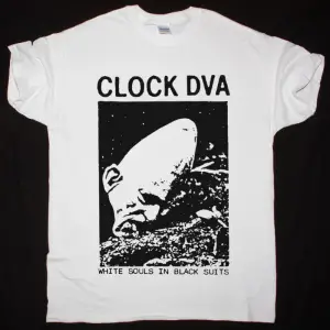 CLOCK DVA WHITE SOULS IN BLACK SUITS NEW WHITE T-SHIRT