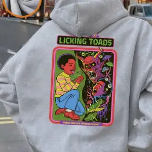 Çocuklar ve Şeytanlar Baskılı Kapüşonlu Üstler Kadınlar İçin Rahat Bol Kazaklar Kışlık Polar