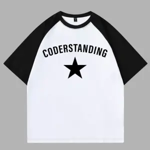 CODER BASKILI BASKILI ÇİFT RENK T SHIRT
