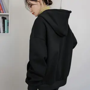 Coke serisi Dazy-Less Letter Graphic Kangaroo Pocket Drawstring Hoodie