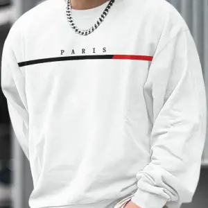 Coko serisi Manfinity Homme Letter Graphic Sweatshirt