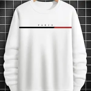 Coko serisi Manfinity Homme Letter Graphic Sweatshirt