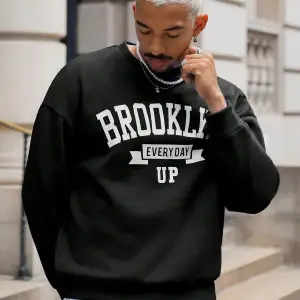 Coko serisi Manfinity Sporsity Letter Graphic Drop Shoulder Sweatshirt