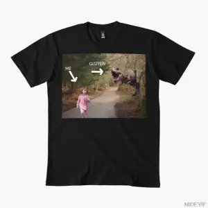 Çölyak Kız Erkek Kadın Tişörtü %100 Pamuklu Tişörtler Kısa Kollu Üstler 1226-3