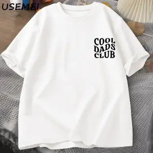 Cool Dads Club Tshirt Fathers Day Funny Husband T-Shirt Daddy Dad To Be T Shirt Men Cotton O