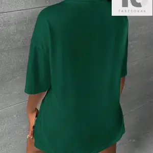 Coolane Casual Baskılı Yuvarlak Yaka Kısa Kollu Bol Kadın Tişört