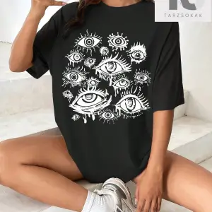 Coolane Damla Omuz Sloganlı Nakışlı Tişört