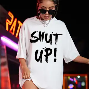 Coolane Drop Omuz Letter Grafikli Oversize Tişört