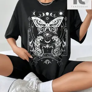 Coolane Figürlü ve Sloganlı Grafik Düşük Omuzlu Tişört