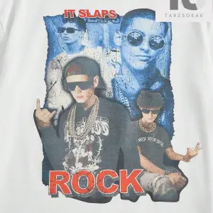 Coolane Figürlü ve Sloganlı Grafik Düşük Omuzlu Tişört