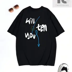 Coolane Harfli Grafik Düşük Omuzlu Tişört