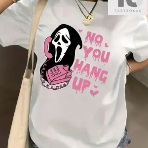 Coolane Karikatür Mektup Baskı Kısa Kollu Tişört