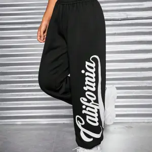 Coolane Letter Graphic Elastic Waist 4 Mevsim Eşofman