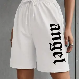 Coolane Letter Graphic Knot Front Track Şort