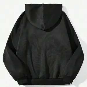 Coolane Örümcek ve Slogan Grafikli Düşük Omuzlu İpli Kapüşonlu Üst Siyah