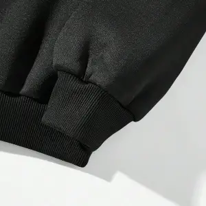 Coolane Örümcek ve Slogan Grafikli Düşük Omuzlu İpli Kapüşonlu Üst Siyah