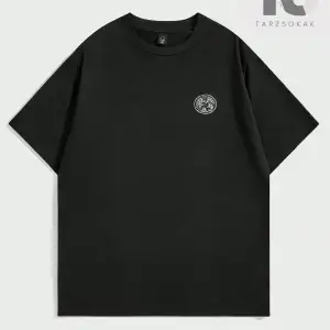 Coolane Şekil Grafikli Düşük Omuzlu Tişört